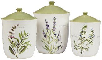 Fresh Herbs Canister Set, 3 Piece