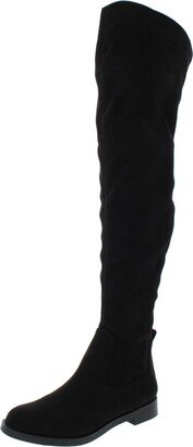 Wind-Y Womens Faux Suede Tall Over-The-Knee Boots