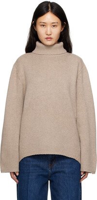 Beige Heavyweight Turtleneck