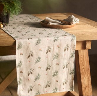 May We Fly Holly + Greens Linen Runner-AA