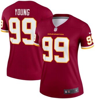 Women's Chase Young Burgundy Washington Football Team Legend Jersey