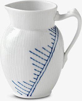 Blue Fluted Mega Floral-pattern Porcelain jug 380ml