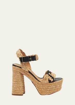 Agnes Raffia Platform Sandals