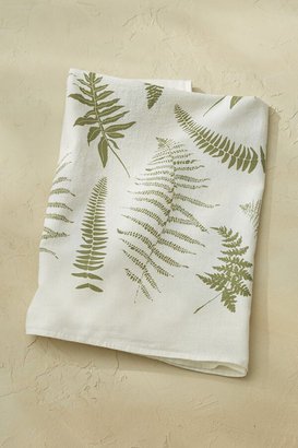 Women's Fronds Flour Sack Towel - Ivory/Green