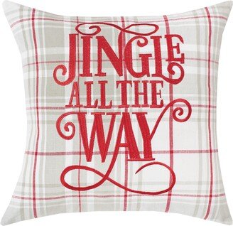 Jingle All The Way Printed Throw Pillow-AB