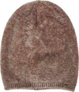 Logo-Plaque Ribbed-Trim Felted Beanie