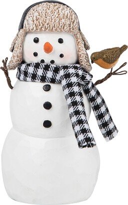 Gallerie II Snowman w/Plaid Scarf Figurine