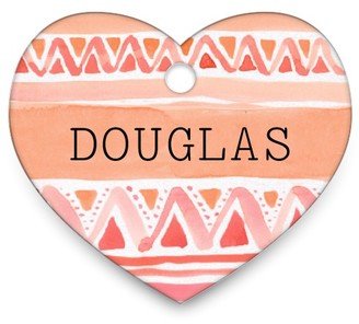 Pet Tags: Chinle Heart Pet Tag, Orange