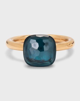 Nudo 18k Gold Solitaire London Blue Topaz Ring, EU 54 / US 6.75