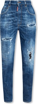 Blue ‘High Waist Twiggy’ Jeans-AA