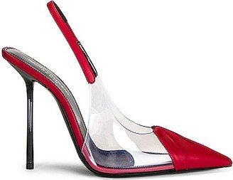 Frida Slingback Heels in Red