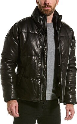 Mercer Leather Puffer Jacket