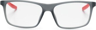 Two-Tone Rectangle-Frame Glasses