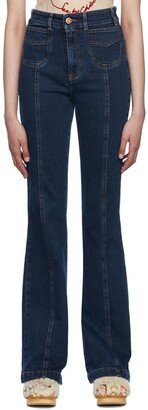 Indigo Flared Emily Jeans