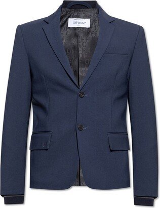 Single-Breasted Long-Sleeved Blazer