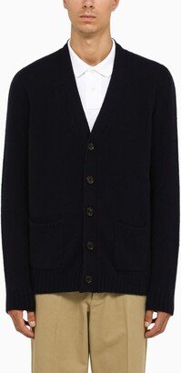 Navy wool cardigan