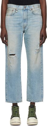 Blue Boyfriend Jeans-AD