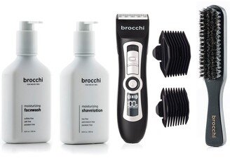 Sebastian Brocchi Brocchi Trimmer, Brush, Face Wash & Lotion Bundle