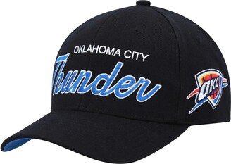 Men's Black Oklahoma City Thunder Mvp Team Script 2.0 Stretch Snapback Hat