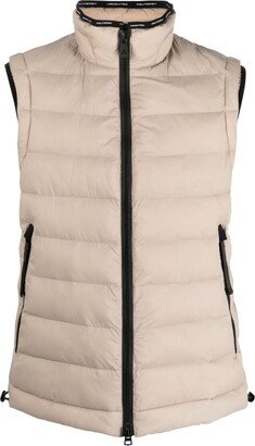 Padded Zip-Fastening Gilet