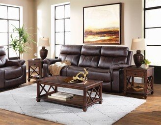 Stockbridge 3-Piece Wood Living Room Set with Coffee Table and 2-End Tables