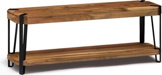 Ryegate Natural Live Edge Solid Wood with Metal 48 Bench