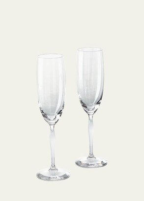 100 Points Champagne Flutes, Set of 2-AB