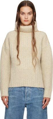 Beige Intreccio Turtleneck