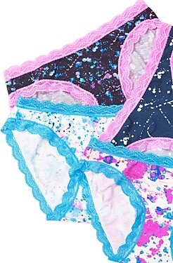 Low Rise Splatter Print Briefs, Pack of 4