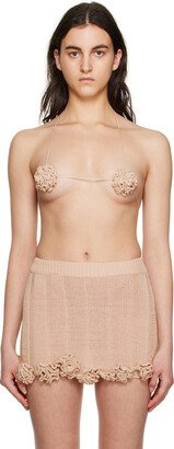 nastyamasha SSENSE Exclusive Beige Bra