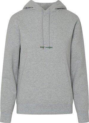 Logo Embroidered Drawstring Hoodie-AE