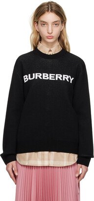 Black Jacquard Sweatshirt