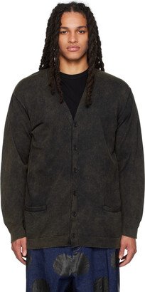 Black Discharge Cardigan