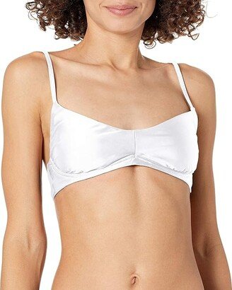 Women's Standard Smoothies Palmer Underwire Adjustable Bikini Top Swimsuit (Snow) Women's Swimwear