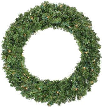 Northlight 30 Pre-Lit Canadian Pine Artificial Christmas Wreath - Clear Lights