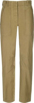 High-Waisted Cargo Pants-AB