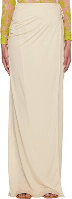 Off-White Wrap Maxi Skirt