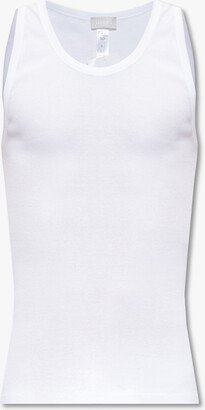 Sleeveless T-shirt - White-AC