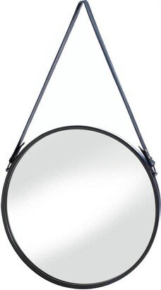 Creative Hanging Mirror With Faux Leather Strap