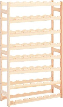 Wine Rack for 56 Bottles Pinewood - Beige/khaki