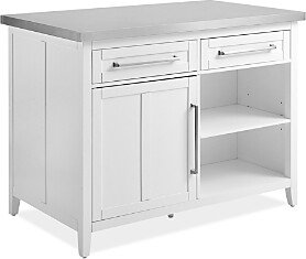 Silvia Stainless Steel Top Kitchen Island