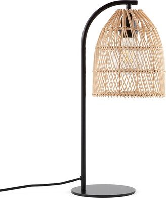 La Redoute Interieurs Dankia Metal and Rattan Table Lamp