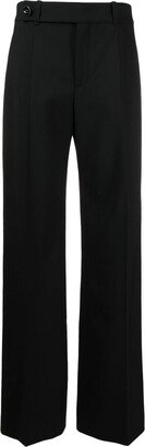 Pleat-Detailing High-Waist Trousers