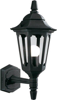 Netlighting Parish 1 Light Outdoor Wall Lantern Light Black IP44 E27