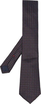 Pointed-Tip Embroidered Tie