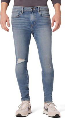 ZEV Mens Distressed Denim Skinny Jeans