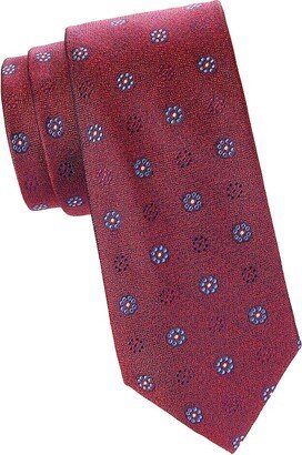 BRUNO PIATTELLI Heather Floral Silk Jacquard Tie