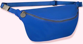 Jumbo Fanny Pack Bag In Berry Blue