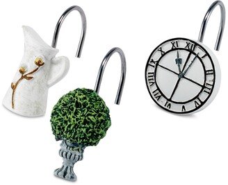 Modern Farmhouse 12-Pc. Shower Curtain Hooks