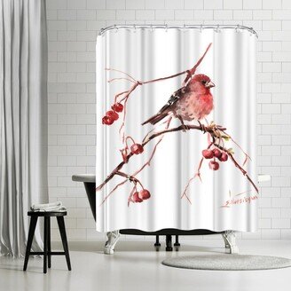 71 x 74 Shower Curtain, Rosefinch 2 by Suren Nersisyan